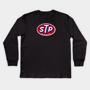 Distressed STP Vintage Style Kids Long Sleeve T-Shirt